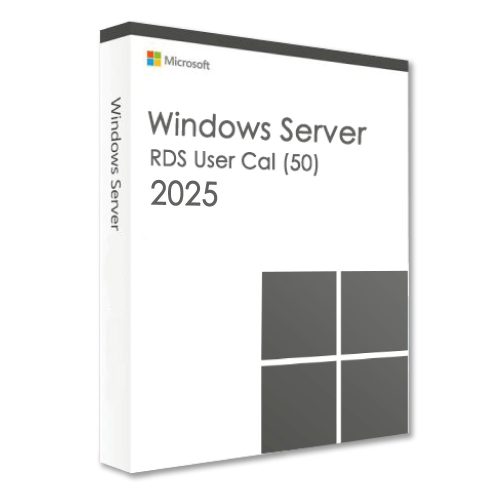 Microsoft Windows Server 2025 Remote Desktop Services User CAL (50 uživatelů)
