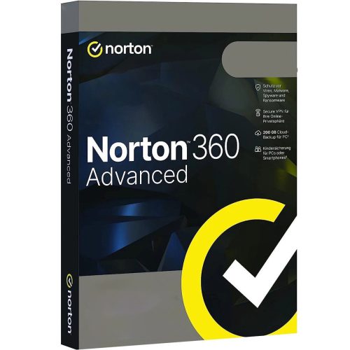 Norton 360 Advanced + 200 GB Cloudové úložiště (10 zařízení / 1 rok) (EU)